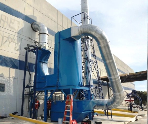 Industrial wet scrubber air pollution control system installed at an industrial facility in Saudi Arabia