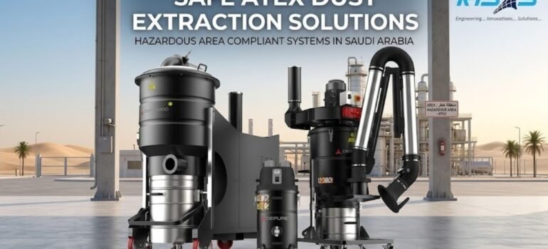 ATEX industrial vacuum system used for safe dust extraction in hazardous industrial environments in Saudi Arabia